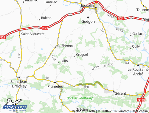 Mappa MICHELIN Cruguel - ViaMichelin