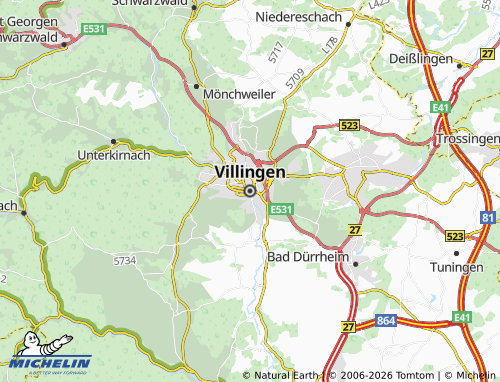 MICHELIN Villingen map - ViaMichelin