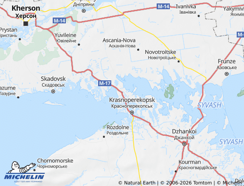 MICHELIN Armyans'k map - ViaMichelin