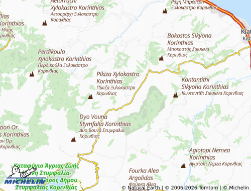 MICHELIN Kaisario map - ViaMichelin
