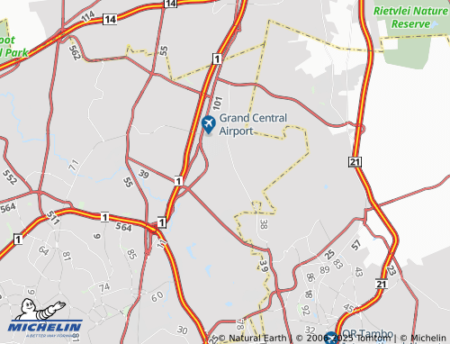 MICHELIN President Park Agricultural Holdings map - ViaMichelin
