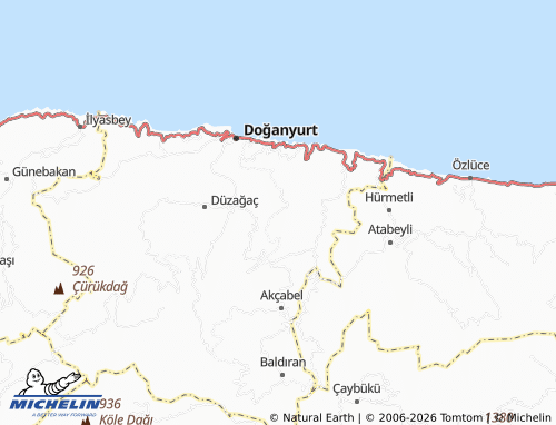 Mappa MICHELIN Gökçe - ViaMichelin