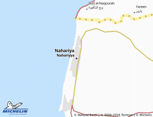 Mappa MICHELIN Nahariya - ViaMichelin
