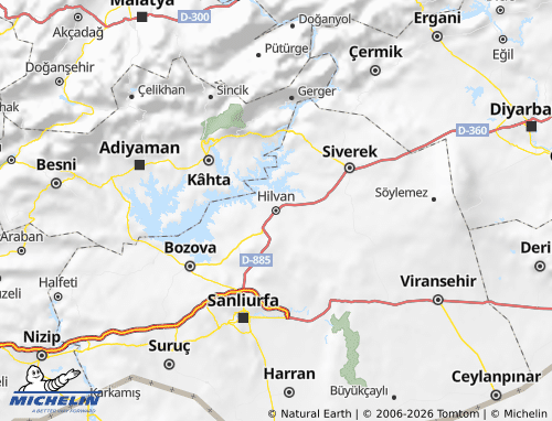 Mappa MICHELIN Hilvan - ViaMichelin