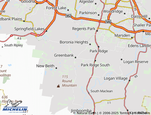 MICHELIN Greenbank map - ViaMichelin