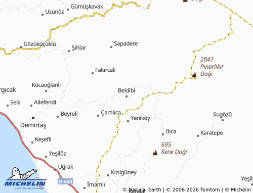 Mapa MICHELIN Beldibi - ViaMichelin