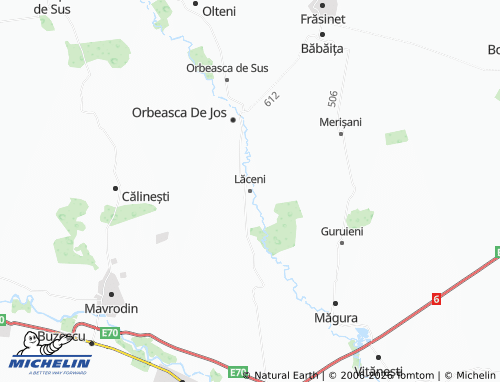 MICHELIN Lăceni map - ViaMichelin