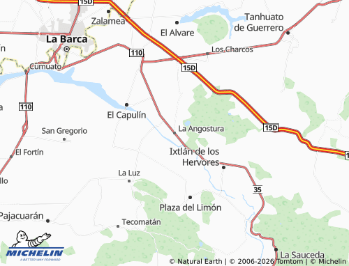 Mapa MICHELIN La Angostura - ViaMichelin