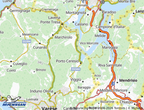 MICHELIN Cuasso al Monte map - ViaMichelin