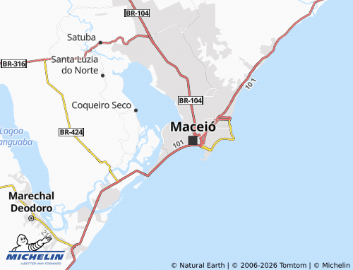 Mapa MICHELIN Ponta Grossa - ViaMichelin