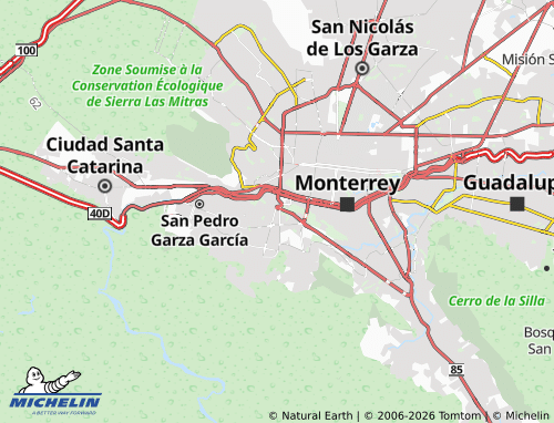 Mappa MICHELIN Del Valle Sector Norte - ViaMichelin