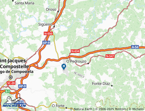 MICHELIN Castrofeito (Santa María) map - ViaMichelin