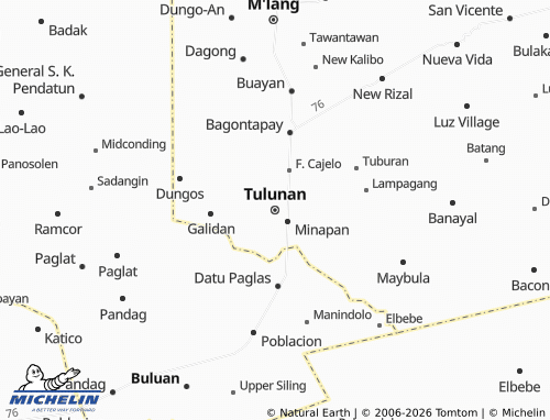 MICHELIN Tulunan map - ViaMichelin