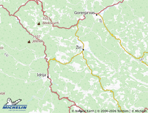 Carte MICHELIN Osojnica - ViaMichelin