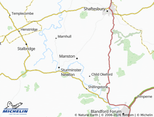 Carte MICHELIN Manston - ViaMichelin
