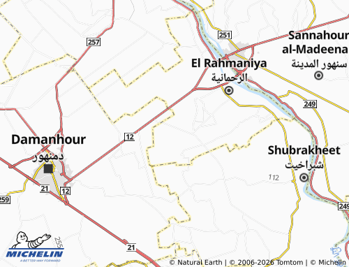 Mapa MICHELIN Mahallat Thabit - ViaMichelin