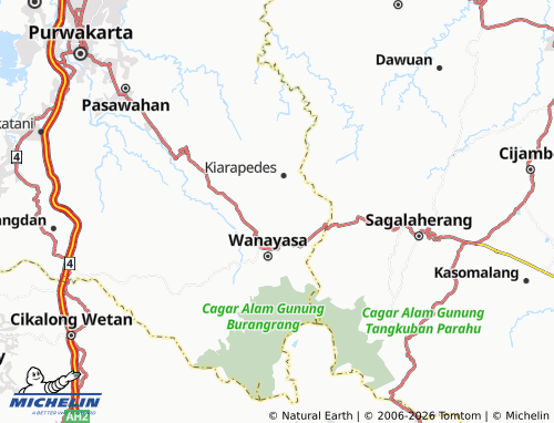 MICHELIN Cibeber map - ViaMichelin