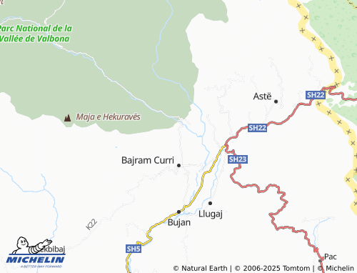 Carte MICHELIN Koçanaj - ViaMichelin