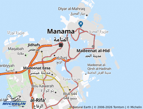 Mappa MICHELIN al-Jafeer - ViaMichelin
