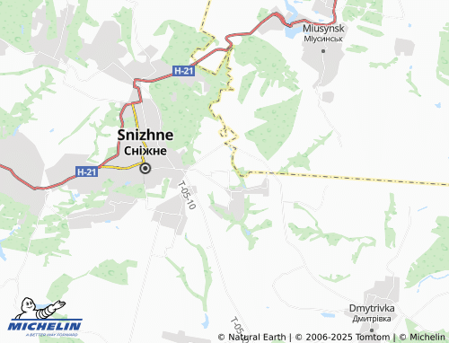 MICHELIN Lymanchuk map - ViaMichelin