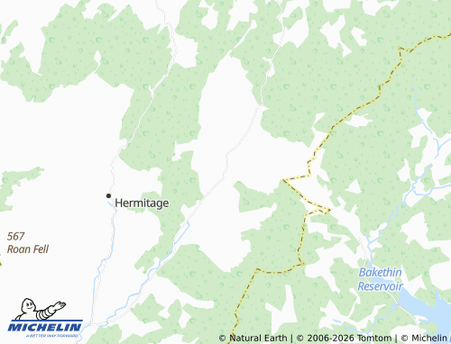 Carte MICHELIN Saughtree - ViaMichelin