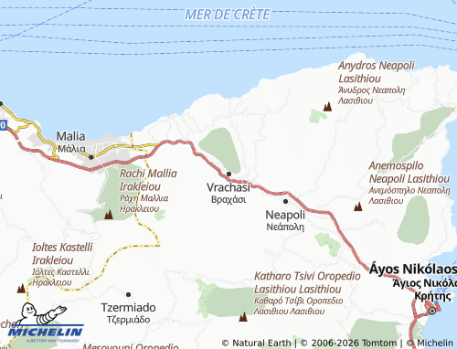 MICHELIN Vrachasi map - ViaMichelin