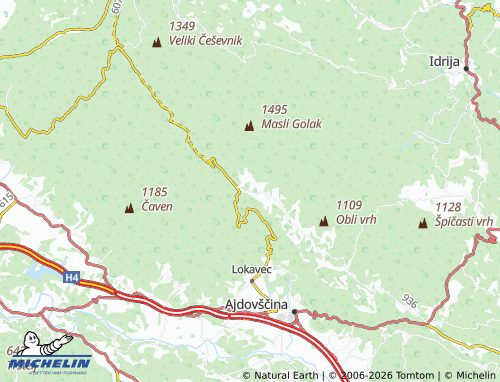 MICHELIN Predmeja map - ViaMichelin