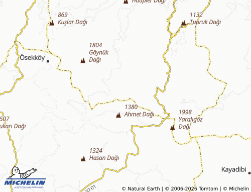 Mappa MICHELIN Tezcan - ViaMichelin