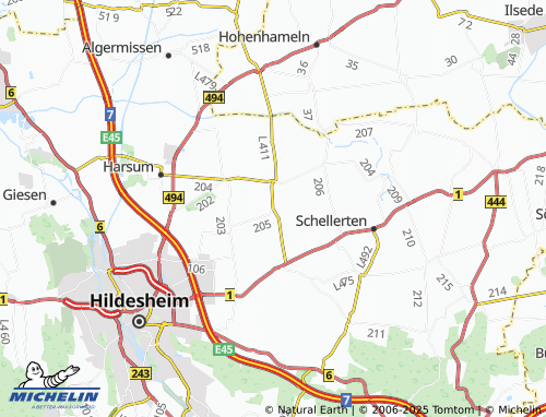 MICHELIN Machtsum map - ViaMichelin