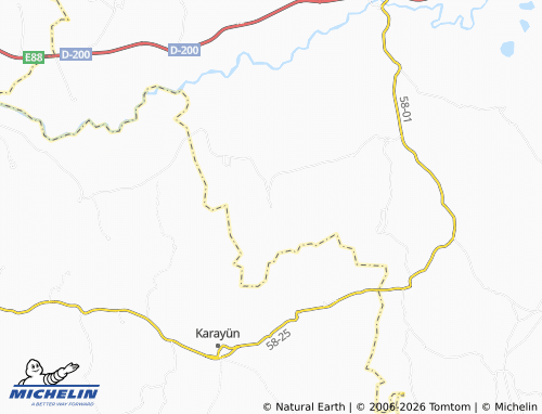 MICHELIN Tuzhisar map - ViaMichelin