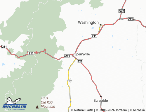 Mappa MICHELIN Sperryville - ViaMichelin