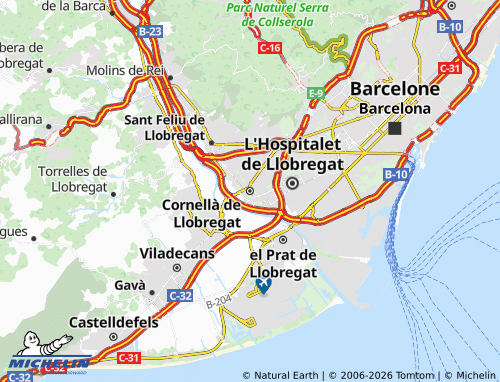 MICHELIN-Landkarte Cornellà de Llobregat - ViaMichelin