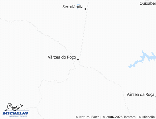 Carte MICHELIN Várzea do Poço - ViaMichelin