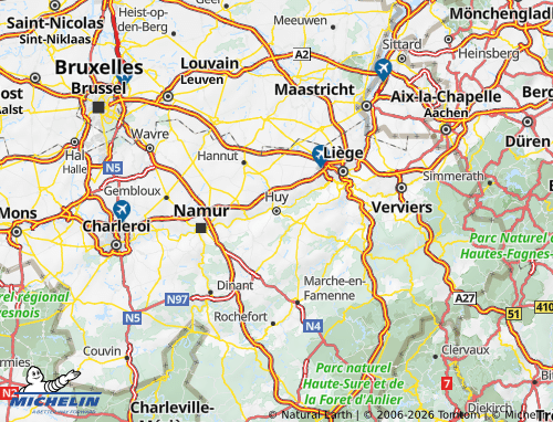 Mappa MICHELIN Huy - ViaMichelin