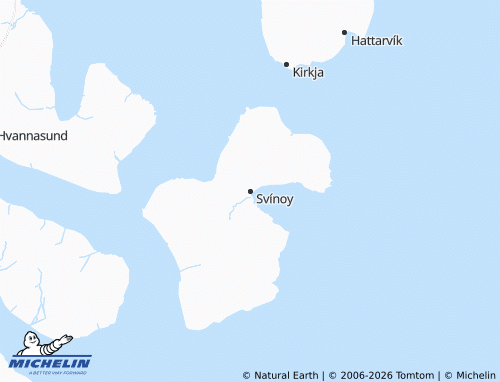 Mapa MICHELIN Svínoy - ViaMichelin