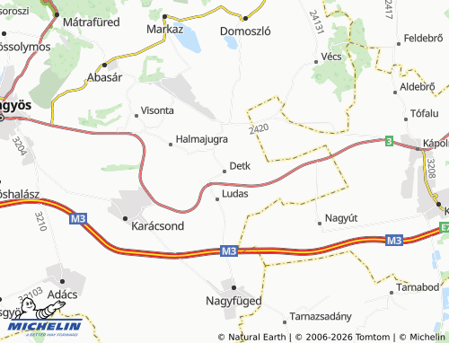 MICHELIN Detk map - ViaMichelin