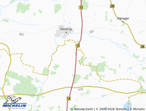 MICHELIN Hvam map - ViaMichelin