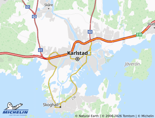 Mappa MICHELIN Karlstad - ViaMichelin