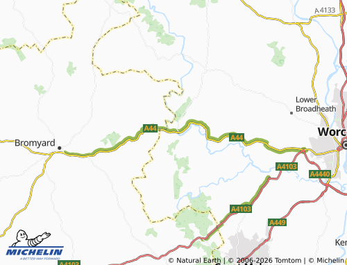 Carte MICHELIN Knightwick - ViaMichelin