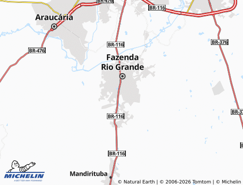 Mappa MICHELIN Gralha Azul - ViaMichelin
