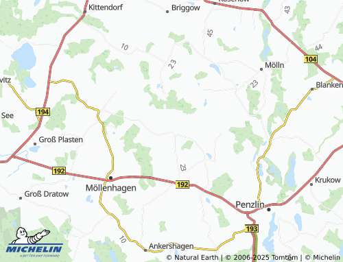 Mapa MICHELIN Groß Flotow - ViaMichelin