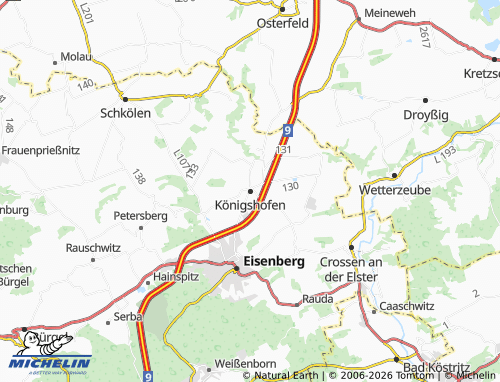 MICHELIN Königshofen map - ViaMichelin