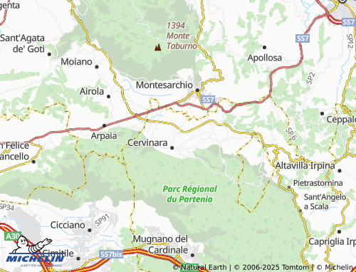 MICHELIN Espositi map - ViaMichelin