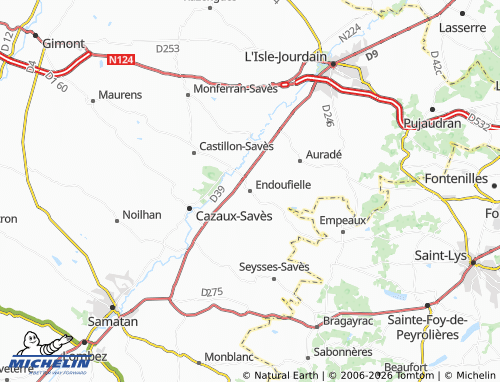 Mappa MICHELIN Endoufielle - ViaMichelin