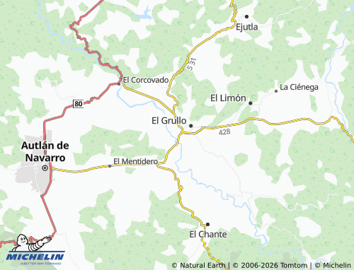 Kaart MICHELIN Ixtlán - ViaMichelin