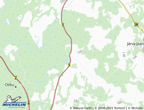 MICHELIN Roosna-Alliku map - ViaMichelin
