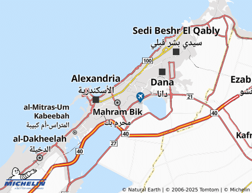 Kaart MICHELIN al-Hadrah Qibli - ViaMichelin