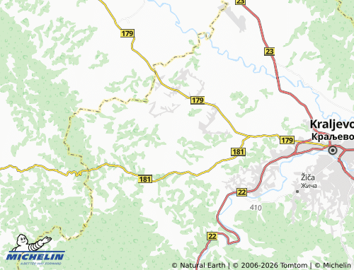 Carte MICHELIN Bukovica - ViaMichelin