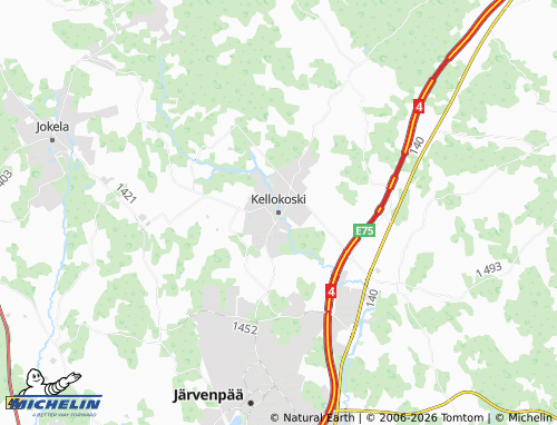 Mapa MICHELIN Kellokoski - ViaMichelin