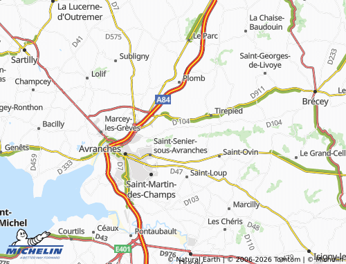 MICHELIN Saint-Brice map - ViaMichelin
